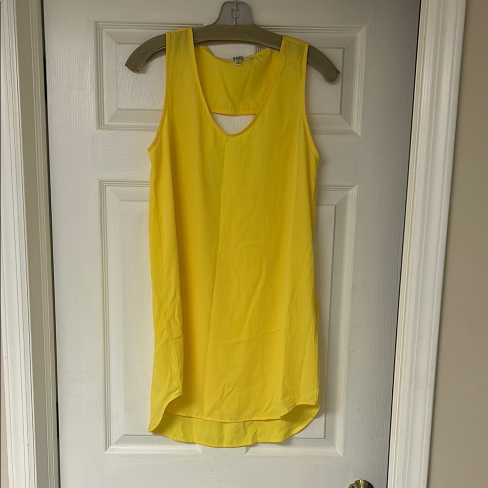 BB Dakota Yellow Cut Out Sleeveless Mini Dress
